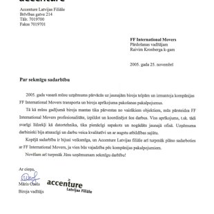 Accenture / FF International Movers