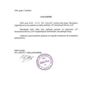 Data Pro Group / FF International Movers