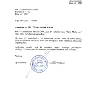 Baltic Media / FF International Movers