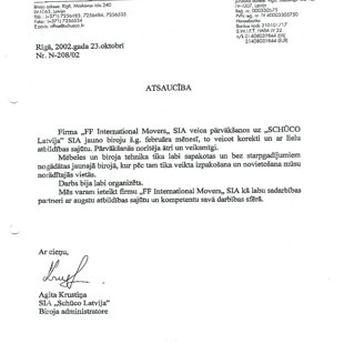 Shuco Latvia / FF International Movers