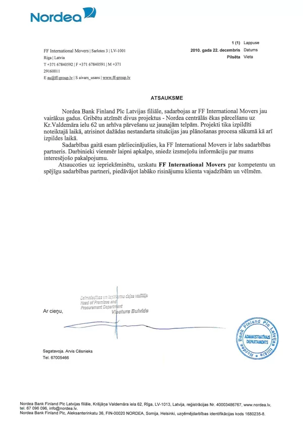 NORDEA / FF International Movers